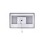 Cwi Lighting Abril Rectangle Matte White LED 70 in. 1232W70-36-A - alternate 3